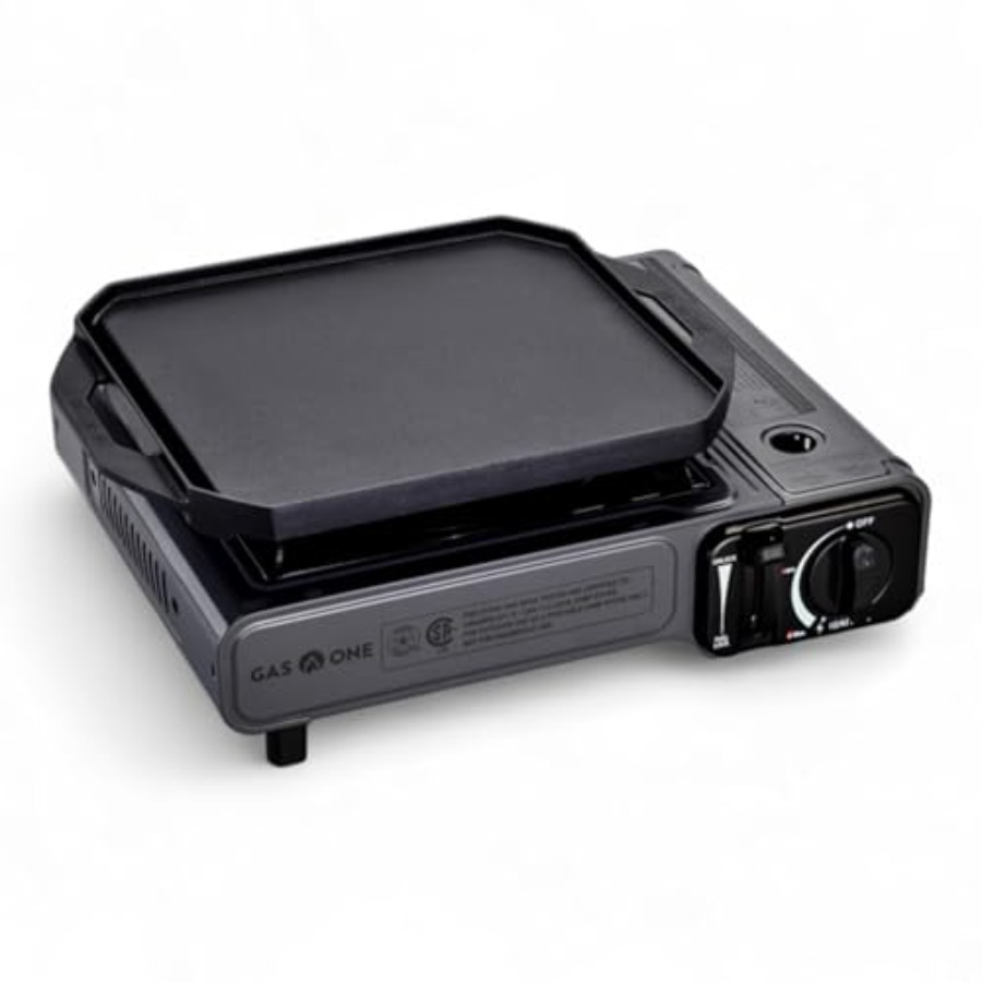 Camping Cooking Flat Top - موقد غاز البوتان GasOne GS-1000G-KIT مع