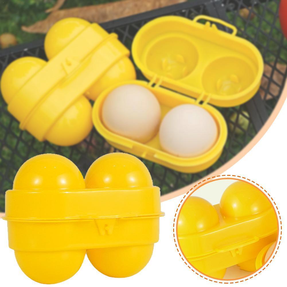 Camping Cooking Container - 2 شبكة البيض صندوق تخزين الحاويات