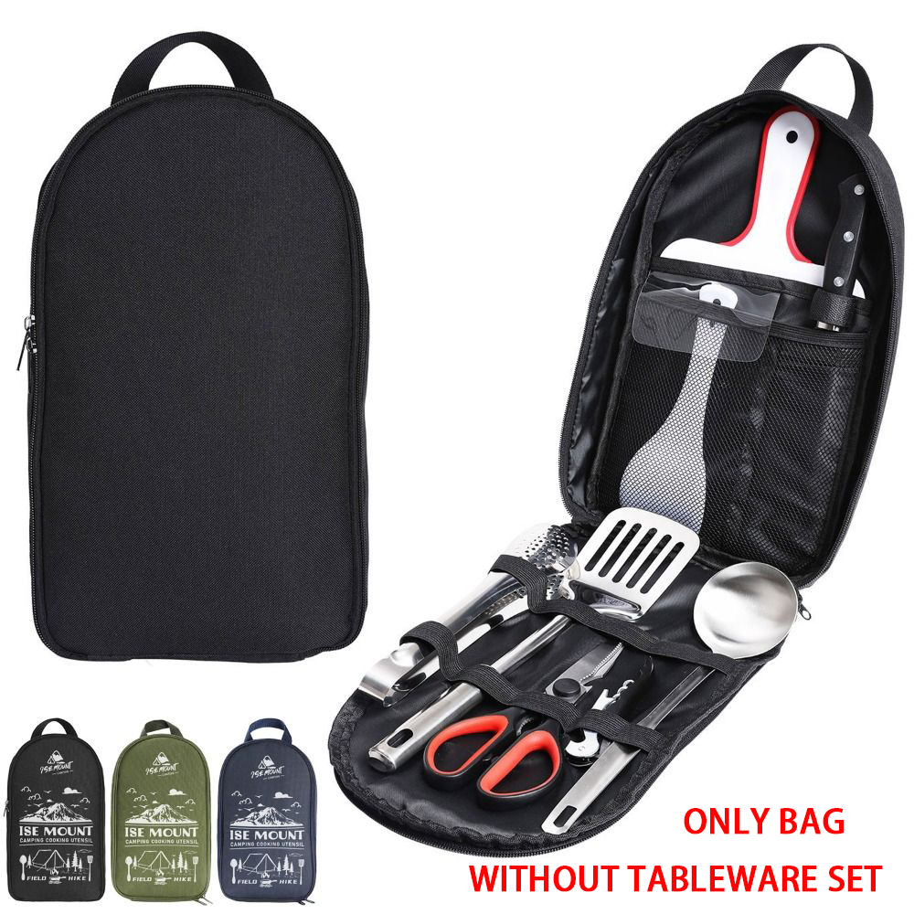 Camping Cooking Organizer - 2024 نزهة مجموعة أواني حقيبة التخزين