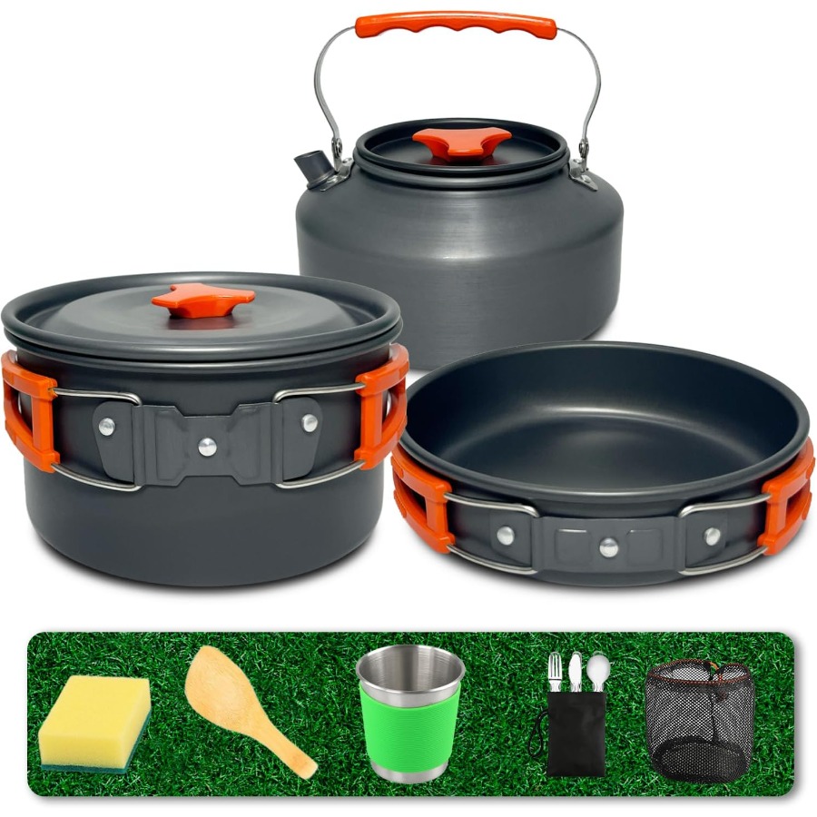 Camping Hiking Cooking - طقم أواني طهي للتخييم: قدر غير