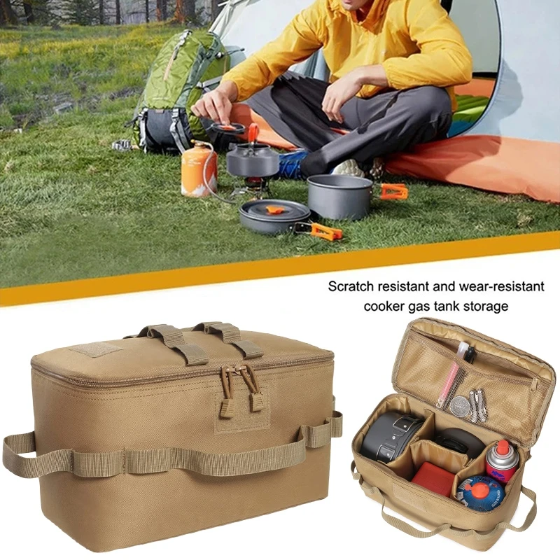 التخييم خزان الغاز حقيبة التخز - مراجعة Camping Cooking Organizer وسعره