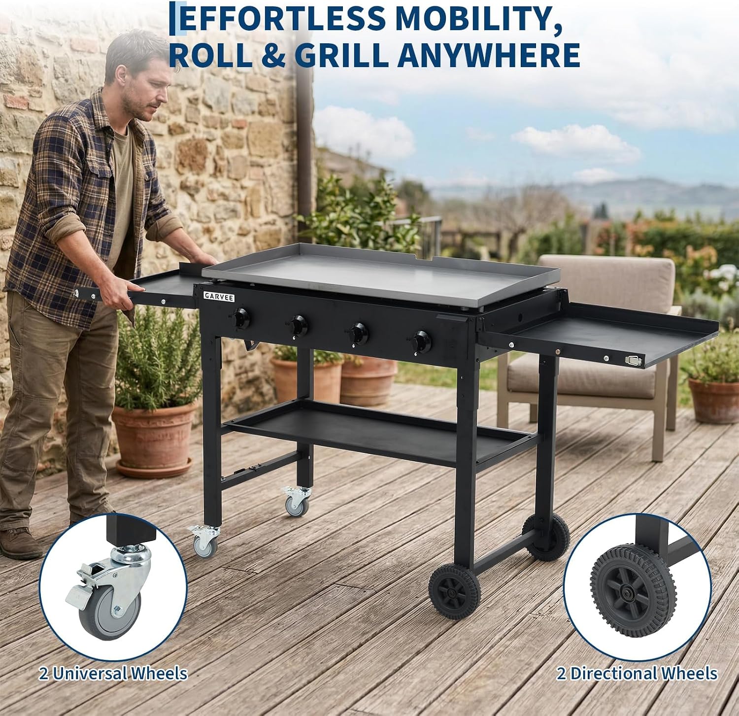 شواية مسطحة من تاكليك، مقاس 36 - مراجعة Camping Cooking Flat Top وسعره