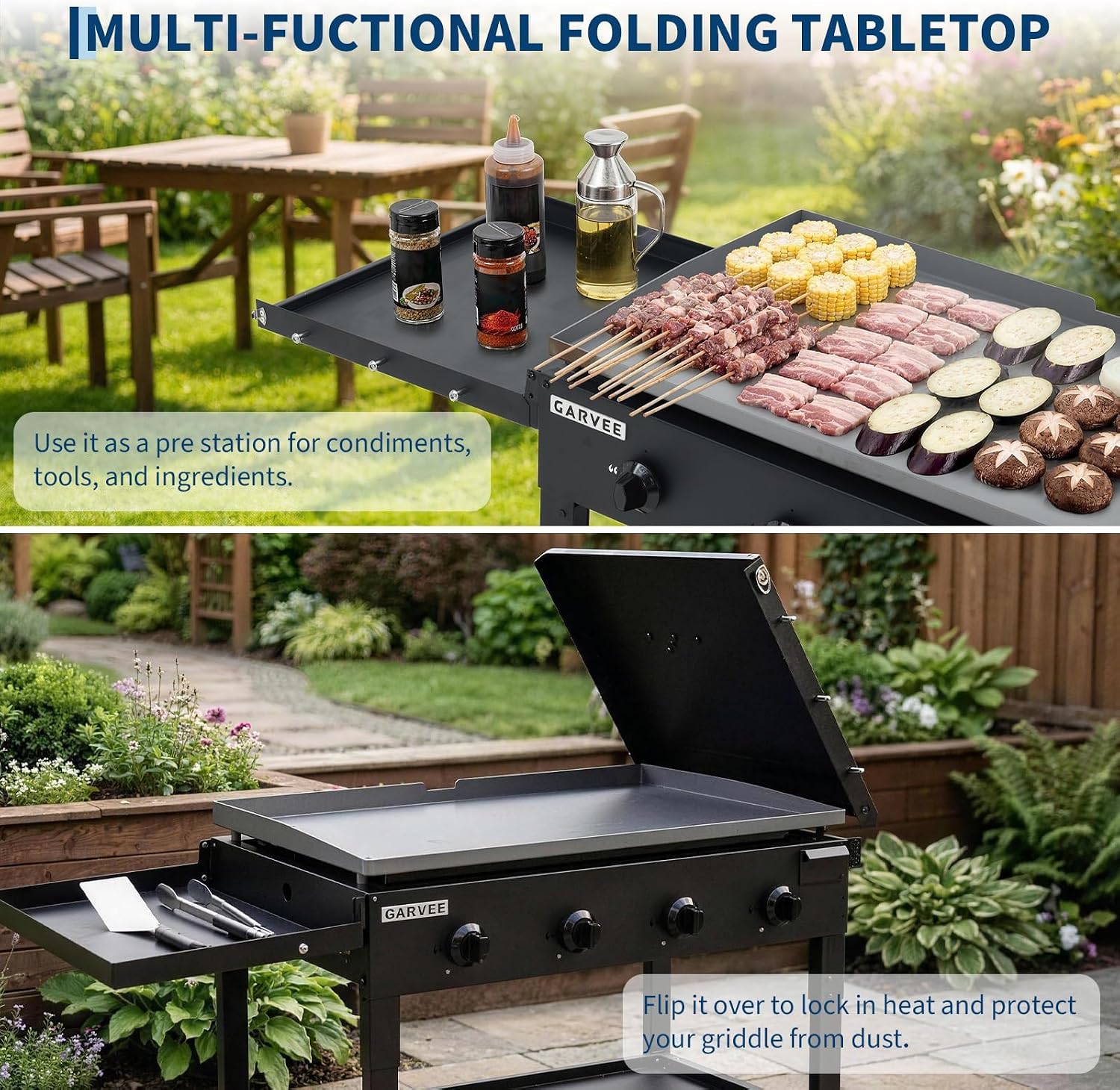 شواية مسطحة من تاكليك، مقاس 36 - مراجعة Camping Cooking Flat Top وسعره