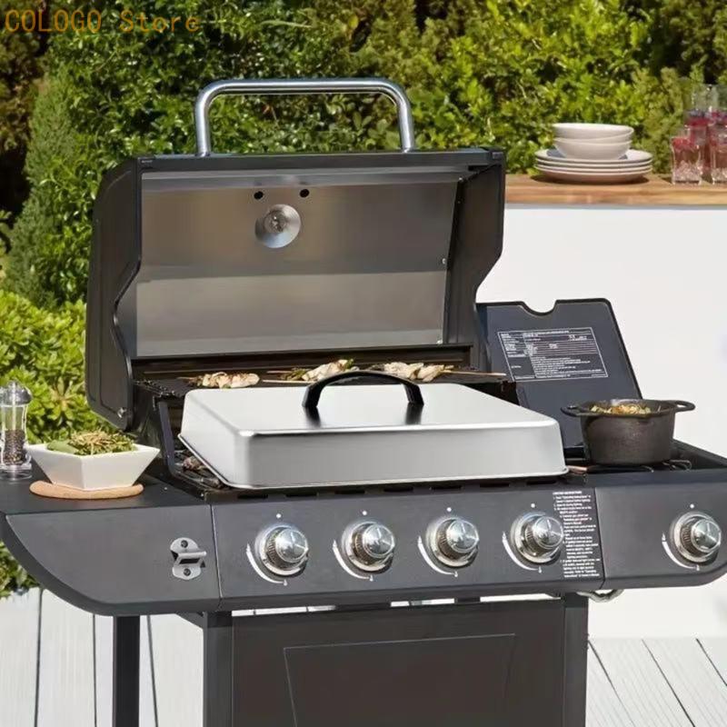 غطاء طعام مربع للطهي المسطح وا - مراجعة Camping Cooking Flat Top وسعره