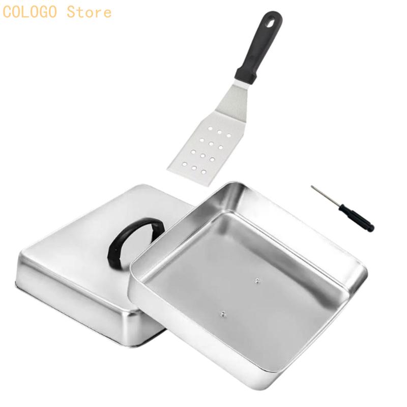 غطاء طعام مربع للطهي المسطح وا - مراجعة Camping Cooking Flat Top وسعره