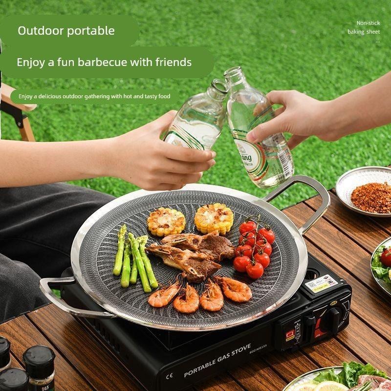 مقلاة شواء متعددة الوظائف من ا - مراجعة Camping Hiking Cooking وسعره