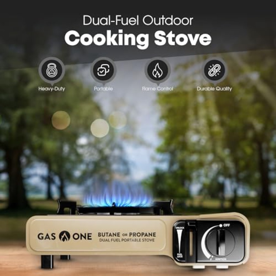 شواية غاز مسطحة من جاس ون طراز - مراجعة Camping Cooking Flat Top وسعره