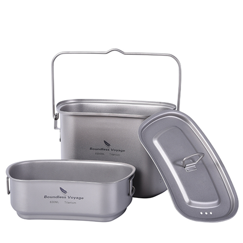 1.5L في الهواء الطلق العسكرية  - مراجعة Camping Cooking Container وسعره