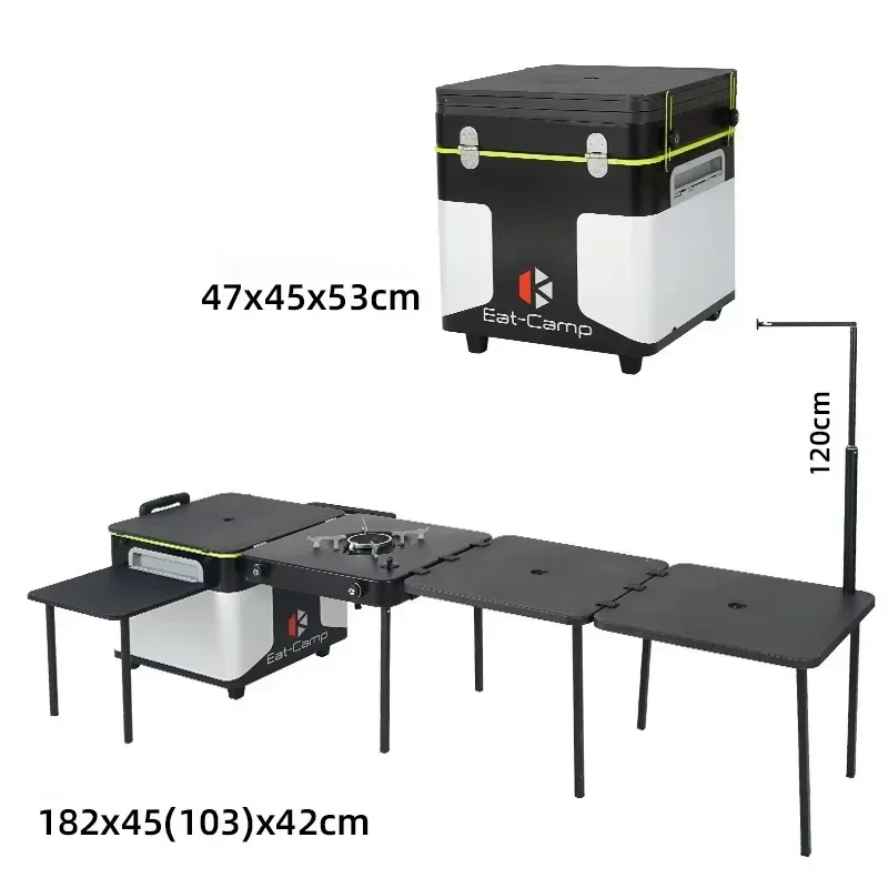 صندوق مطبخ تخييم خارجي عالي ال - مراجعة Quality Camping Cooking Set وسعره