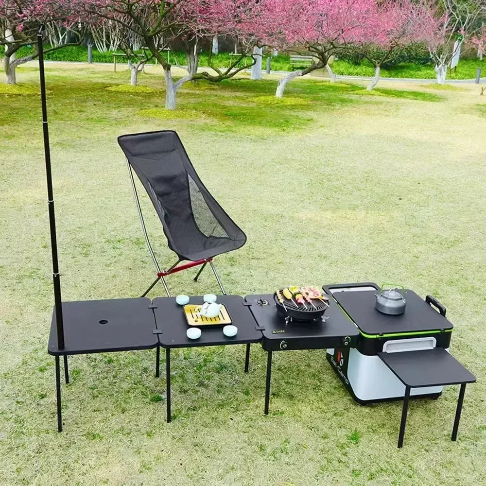 صندوق مطبخ تخييم خارجي عالي ال - مراجعة Quality Camping Cooking Set وسعره