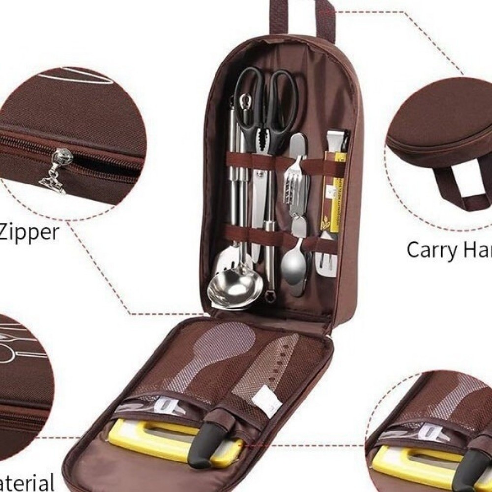 حقيبة أدوات الطهي للتخييم ذات  - مراجعة Camping Cooking Container وسعره