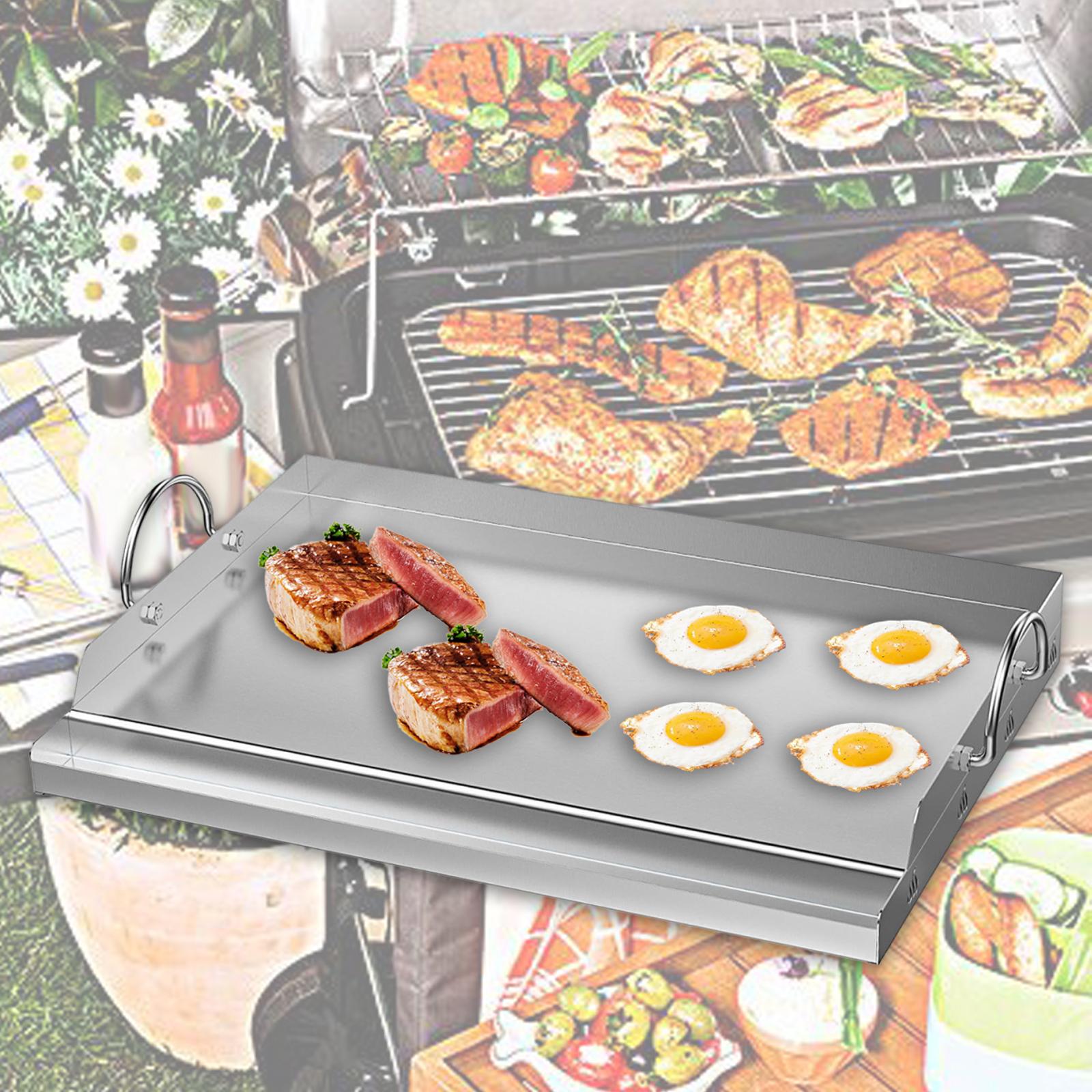 الفولاذ المقاوم للصدأ الطبخ ال - مراجعة Camping Cooking Flat Top وسعره