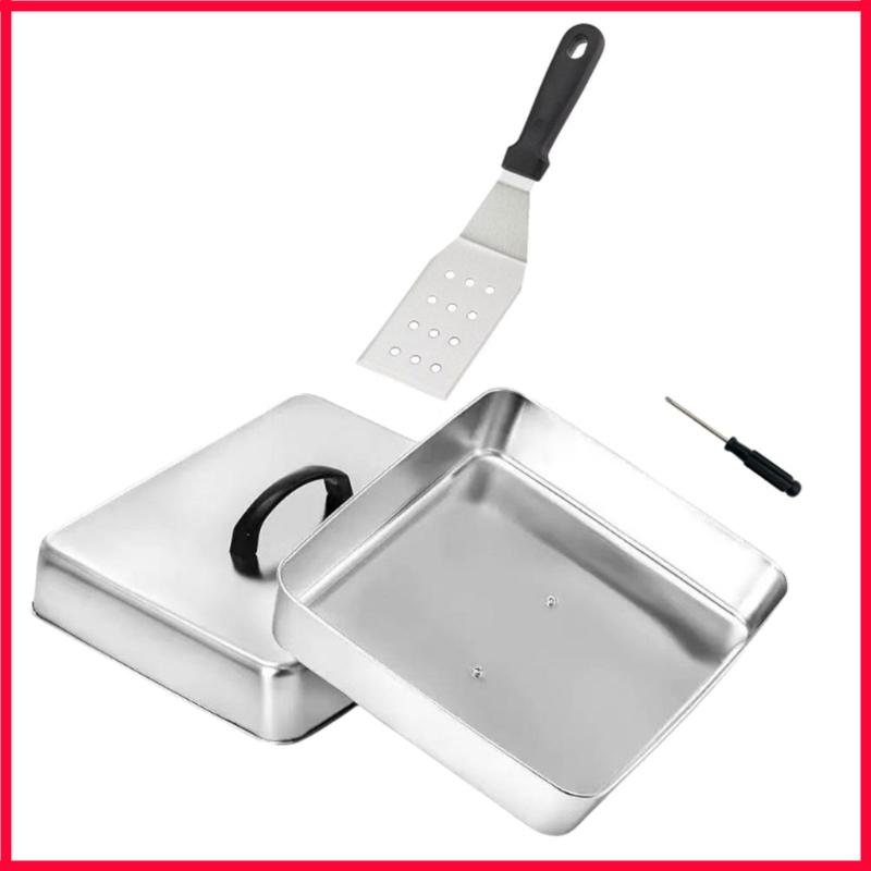 غطاء مربع XX9B بمقبض علوي للإذ - مراجعة Camping Cooking Flat Top وسعره