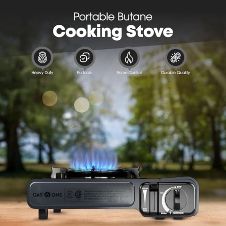موقد غاز البوتان GasOne GS-100 - مراجعة Camping Cooking Flat Top وسعره