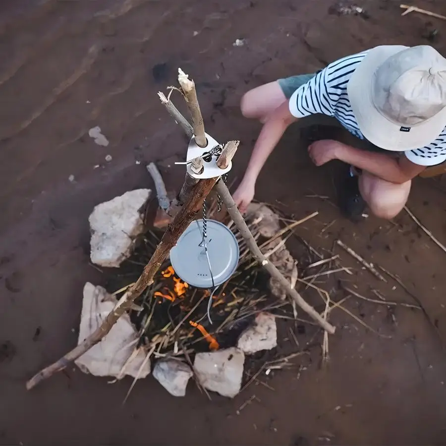 الفولاذ المقاوم للصدأ المحمولة - مراجعة Camping Hiking Cooking وسعره