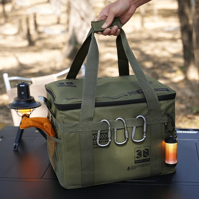 حقيبة تنظيم أدوات التخييم متين - مراجعة Camping Cooking Organizer وسعره