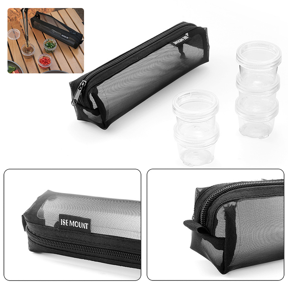 حقيبة تخزين توابل التخييم مع 5 - مراجعة Camping Cooking Container وسعره